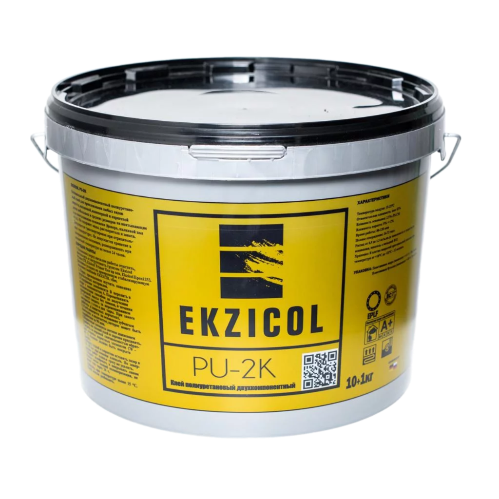 EKZICOL PU2K Двухкомпонентный полиуретановый клей (11кг)