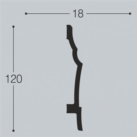 Напольный плинтус Bello Deco XPS П19