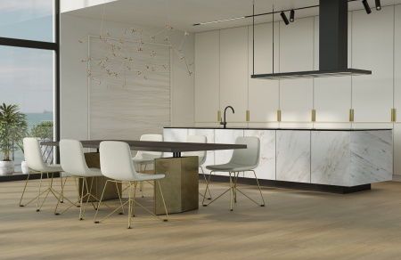 Кварцевый паркет Quartz Parquet Классик Дуб Карельский 419 браш, фаска
