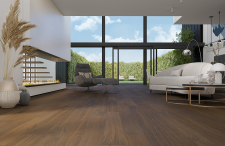 Кварцевый паркет Quartz Parquet Классик Орех Американский 400-29 фаска