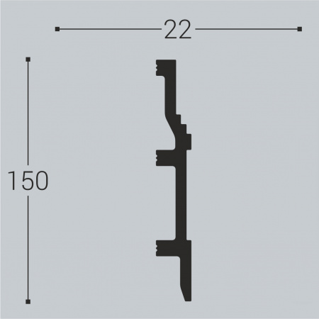 Напольный плинтус Bello Deco XPS П8
