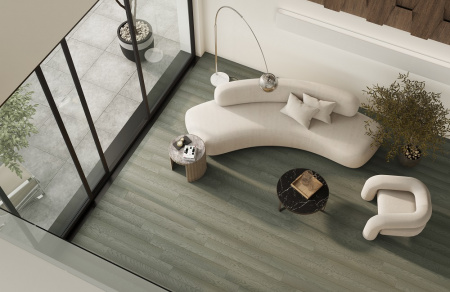 Кварцевый паркет Quartz Parquet Классик Дуб Средиземноморский 409 браш, фаска
