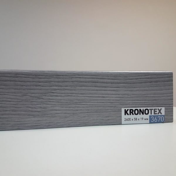 Плинтус МДФ KRONOTEX (Кронотекс) KTEX1 D3670 Дуб Макро светло-серый