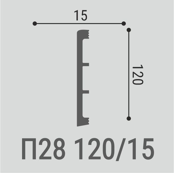Напольный плинтус Bello Deco XPS П28