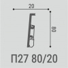 Напольный плинтус Bello Deco XPS П27
