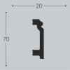Напольный плинтус Bello Deco XPS П7