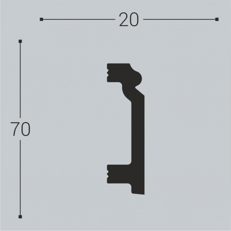 Напольный плинтус Bello Deco XPS П7