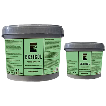 Ekzicol Primer Epoxi333 Двухкомпонентный, не содержащий растворителей, маловязкий грунтовочный материал