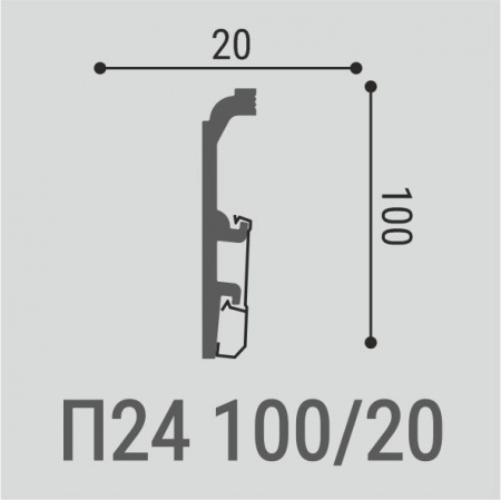 Напольный плинтус Bello Deco XPS П24