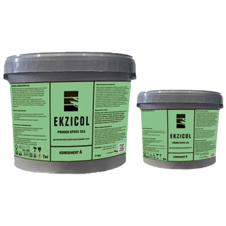 Ekzicol Primer Epoxi333 Двухкомпонентный, не содержащий растворителей, маловязкий грунтовочный материал