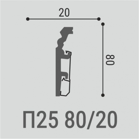 Напольный плинтус Bello Deco XPS П25