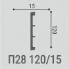 Напольный плинтус Bello Deco XPS П28
