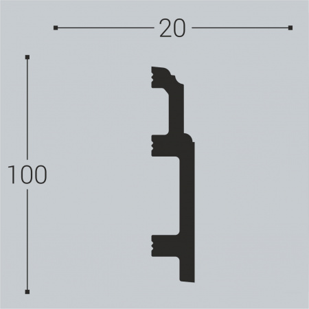 Напольный плинтус Bello Deco XPS П10