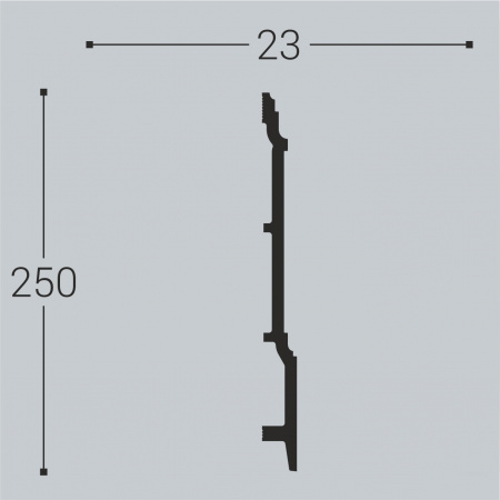 Напольный плинтус Bello Deco XPS П17